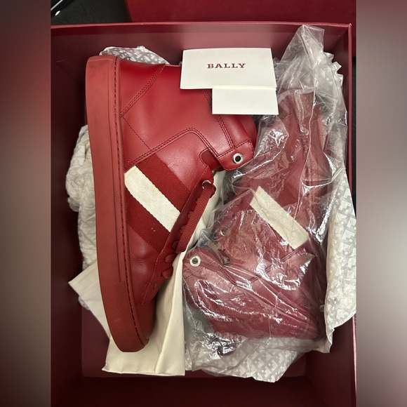 Bally Hedern Leather/135 Garnet Red size 8.5 - Picture 4 of 4